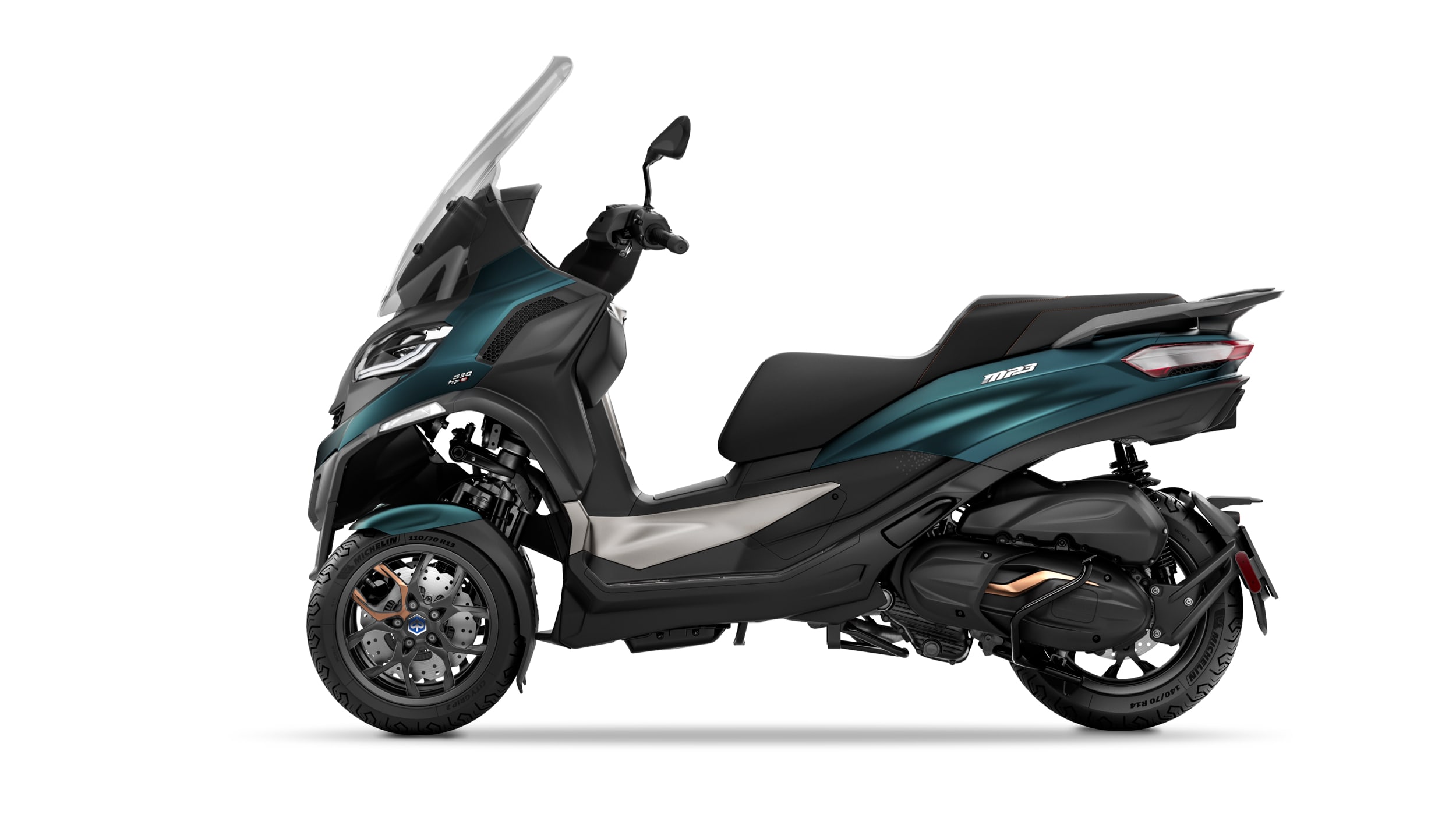 PIAGGIO MP3 530 EXCLUSIVE BLU OXYGEN MATT 2026 - obrazek 2